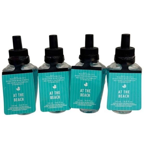 Bath and Body Works AT THE BEACH 4 Wallflower Refills - Picture 1 of 5